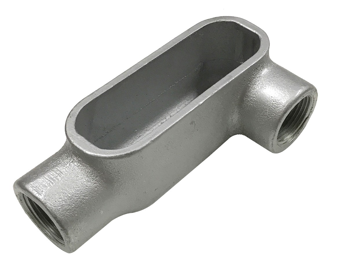 Malleable LL conduit body without cover and gasket