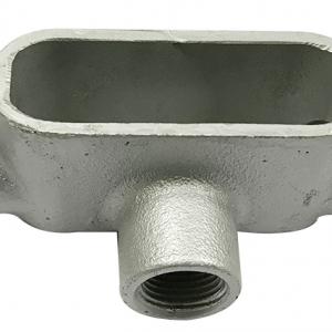 Malleable T conduit body without cover and gasket Malleable T conduit body without cover and gasket
